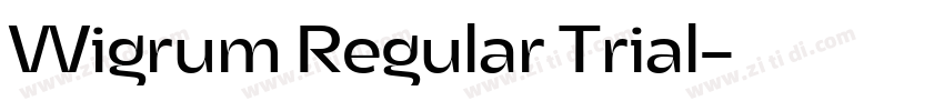 Wigrum Regular Trial字体转换
